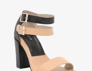 Torrid Color Block Heeled Sandals Size 10 NWOT